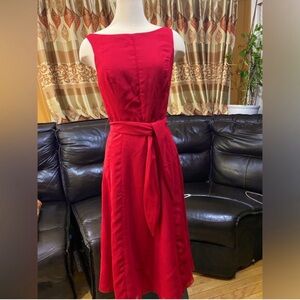 Eden Maids 6 Red Sleeveless Dress